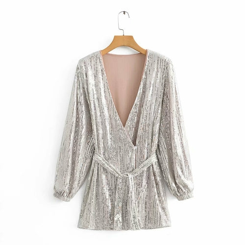 Champagne Sequin Dress