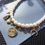 Lucky Charm Pearl Necklace